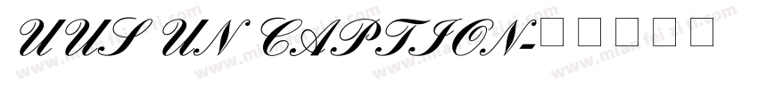UUS UN CAPTION字体转换